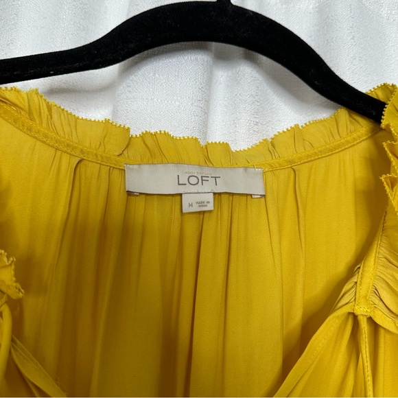 LOFT Yellow Sleeveless Blouse - Picture 2 of 5
